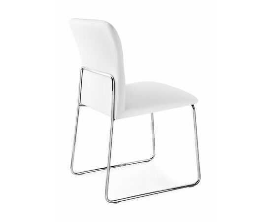 Стул FRIDA CB/1806-SK  MT.P77 CHROMED/  SKUBA S92 OPTIC WHITE, изображение 2 | Интернет магазин мебели и декора LifeDekor