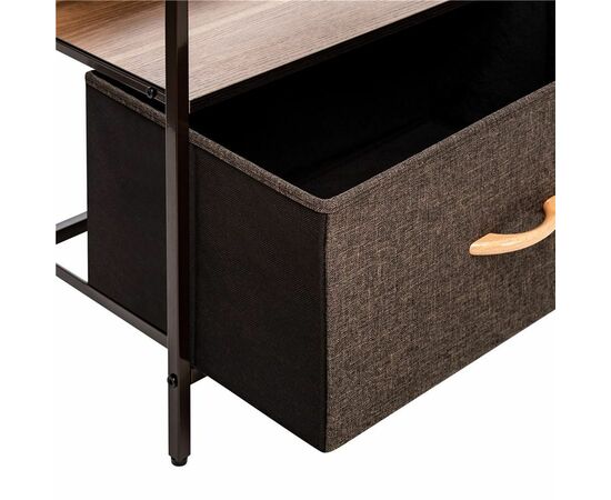 Комод Локи 2 ящика (каркас Коричневый/Бежевый/Светло-коричневый, Темно-коричневый), изображение 5 | Интернет магазин мебели и декора LifeDekor