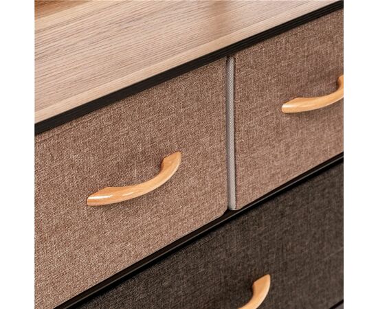 Комод Локи 3 ящика (каркас Коричневый/Бежевый/Светло-коричневый, Темно-коричневый), изображение 8 | Интернет магазин мебели и декора LifeDekor