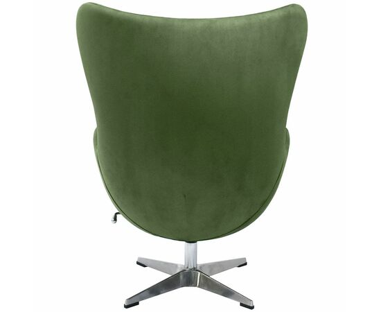 Кресло EGG STYLE CHAIR зеленый, искусственная замша, изображение 4 | Интернет магазин мебели и декора LifeDekor