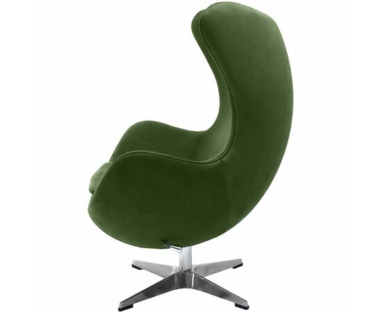 Кресло EGG STYLE CHAIR зеленый, искусственная замша, изображение 3 | Интернет магазин мебели и декора LifeDekor