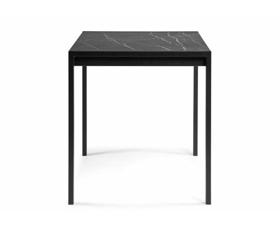 Стол деревянный Центавр мрамор черный / черный матовый, изображение 3 | Интернет магазин мебели и декора LifeDekor