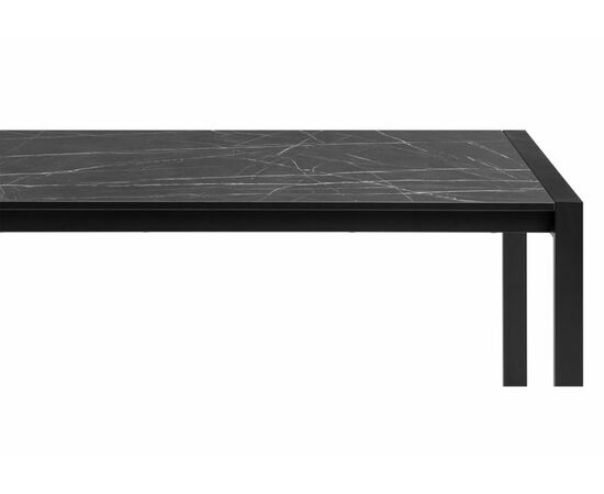 Стол деревянный Центавр мрамор черный / черный матовый, изображение 6 | Интернет магазин мебели и декора LifeDekor