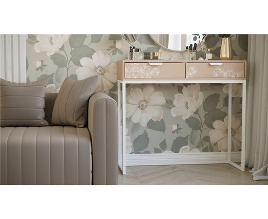 Консоль "Дрим" (Пудра/Белый), изображение 5 | Интернет магазин мебели и декора LifeDekor
