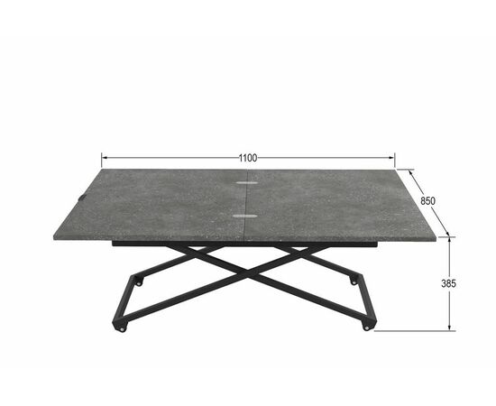 Стол трансформер "Андрэ Loft" (Терраццо), изображение 7 | Интернет магазин мебели и декора LifeDekor