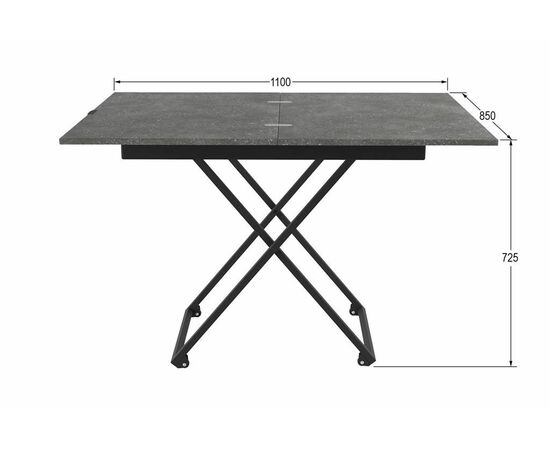 Стол трансформер "Андрэ Loft" (Терраццо), изображение 3 | Интернет магазин мебели и декора LifeDekor