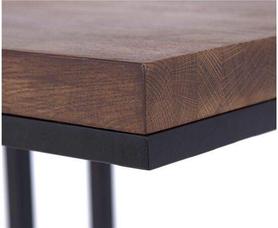 Стол кофейный Энди Loft (Дуб/каркас чёрный), изображение 9 | Интернет магазин мебели и декора LifeDekor