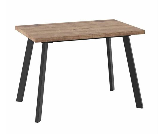 Стол раздвижной БОРГ-110(142)х70 Дуб велингтон/Чёрный | Интернет магазин мебели и декора LifeDekor