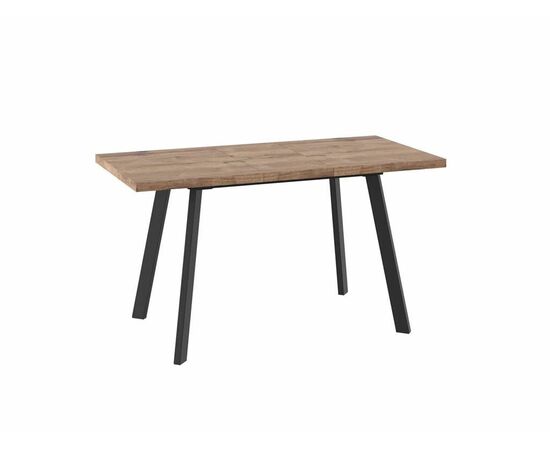 Стол раздвижной БОРГ-110(142)х70 Дуб велингтон/Чёрный, изображение 2 | Интернет магазин мебели и декора LifeDekor