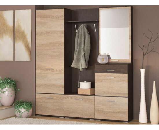 Вешалка «Виола», Венге/дуб сонома, изображение 4 | Интернет магазин мебели и декора LifeDekor