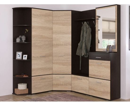 Вешалка «Виола», Венге/дуб сонома, изображение 5 | Интернет магазин мебели и декора LifeDekor