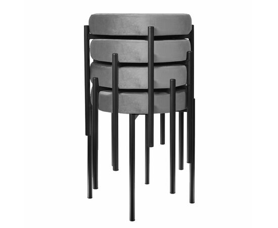 Комплект стульев-табуретов Bug серый, изображение 2 | Интернет магазин мебели и декора LifeDekor