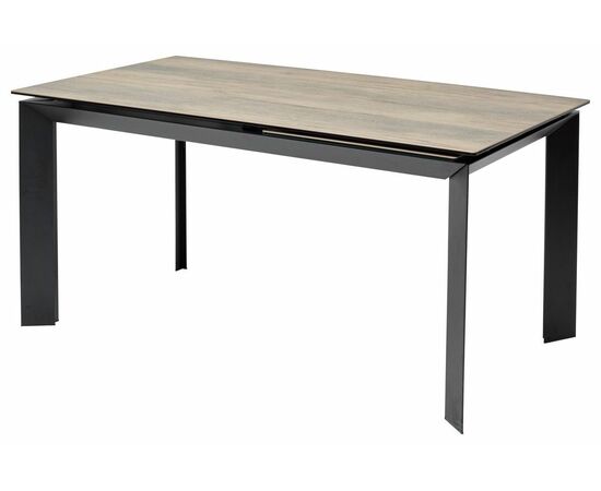 Стол CREMONA 180 KL-61 Под дерево, итальянская керамика / черный каркас М-City, изображение 5 | Интернет магазин мебели и декора LifeDekor