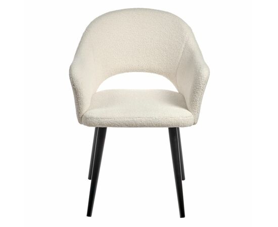 Стул Bruno белый, искусственный мех, изображение 2 | Интернет магазин мебели и декора LifeDekor