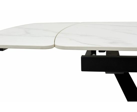 Стол ALATRI 120 MATT WHITE MARBLE SINTERED STONE / BLACK М-City, изображение 5 | Интернет магазин мебели и декора LifeDekor