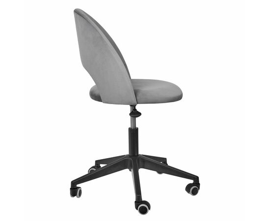 Стул Leo вращающийся на колесиках темно-серый, изображение 3 | Интернет магазин мебели и декора LifeDekor