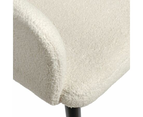 Стул Bruno белый, искусственный мех, изображение 6 | Интернет магазин мебели и декора LifeDekor