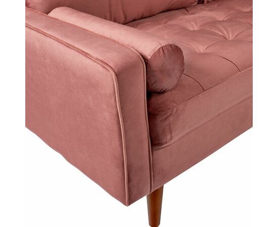Диван Scott трехместный пыльно-розовый, Цвет: Пыльно-розовый, изображение 7 | Интернет магазин мебели и декора LifeDekor