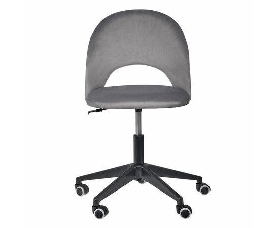 Стул Leo вращающийся на колесиках темно-серый, изображение 2 | Интернет магазин мебели и декора LifeDekor