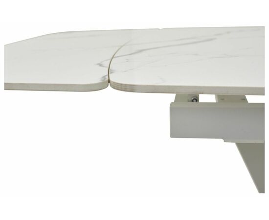 Стол ALATRI 120 GLOSS STATUARIO WHITE SINTERED STONE / WHITE М-City, изображение 3 | Интернет магазин мебели и декора LifeDekor