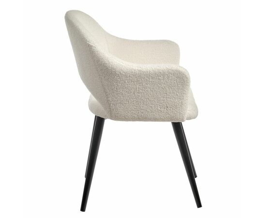 Стул Bruno белый, искусственный мех, изображение 3 | Интернет магазин мебели и декора LifeDekor