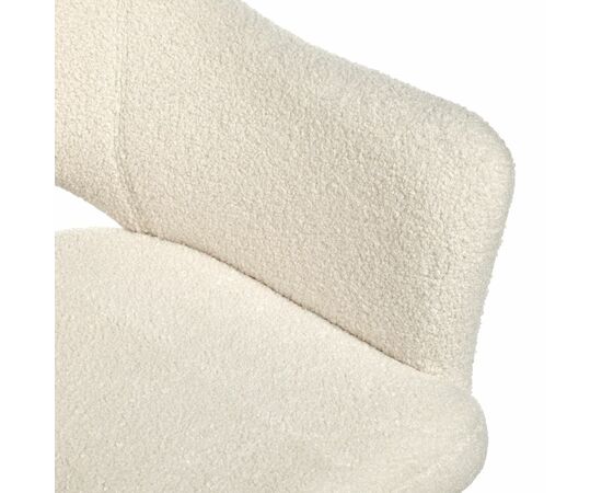 Стул Bruno белый, искусственный мех, изображение 5 | Интернет магазин мебели и декора LifeDekor