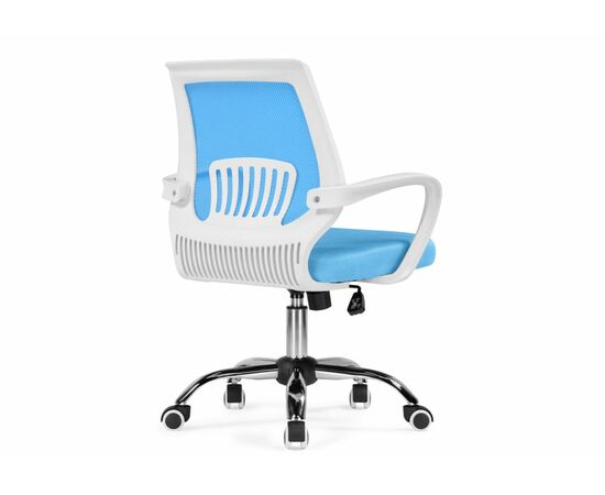 Компьютерное кресло Ergoplus blue / white, изображение 5 | Интернет магазин мебели и декора LifeDekor