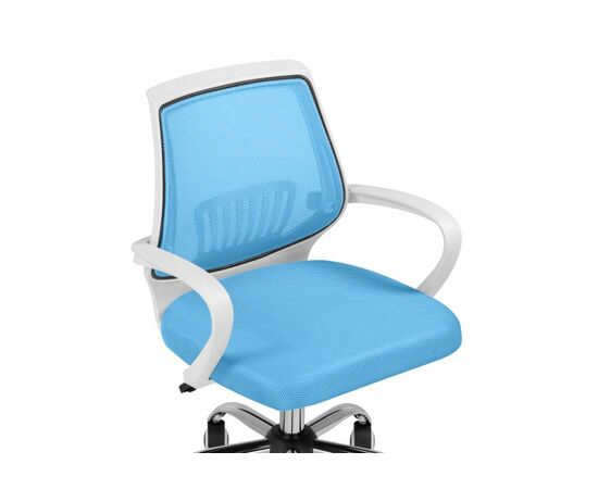 Компьютерное кресло Ergoplus blue / white, изображение 6 | Интернет магазин мебели и декора LifeDekor