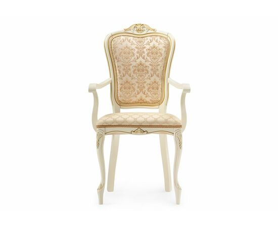 Стул деревянный Руджеро патина золото / бежевый, изображение 2 | Интернет магазин мебели и декора LifeDekor