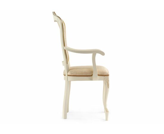 Стул деревянный Руджеро патина золото / бежевый, изображение 3 | Интернет магазин мебели и декора LifeDekor