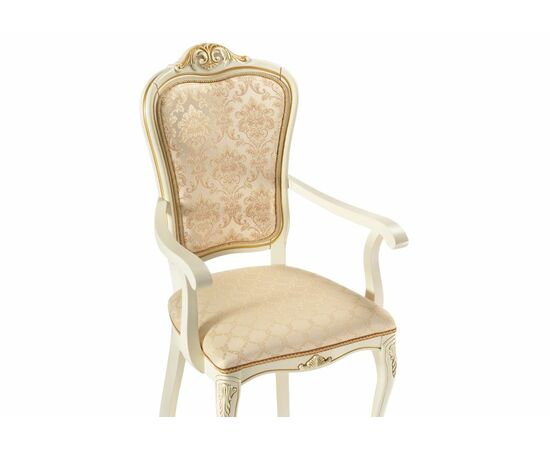 Стул деревянный Руджеро патина золото / бежевый, изображение 5 | Интернет магазин мебели и декора LifeDekor