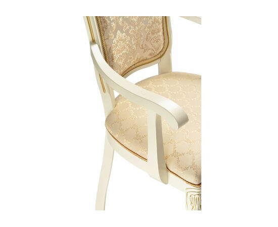 Стул деревянный Руджеро патина золото / бежевый, изображение 7 | Интернет магазин мебели и декора LifeDekor