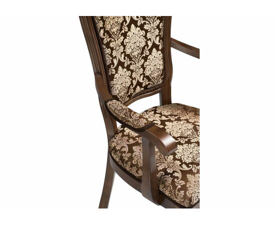 Стул деревянный Руджеро с мягкими подлокотниками орех / шоколад, изображение 7 | Интернет магазин мебели и декора LifeDekor