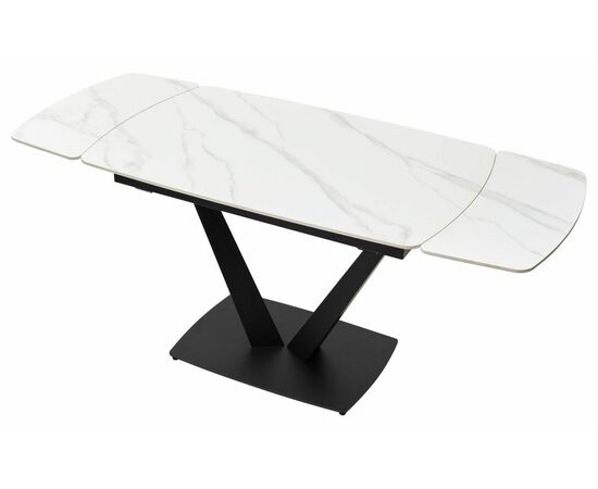 Стол ALATRI 120 MATT WHITE MARBLE SINTERED STONE / BLACK М-City, изображение 4 | Интернет магазин мебели и декора LifeDekor