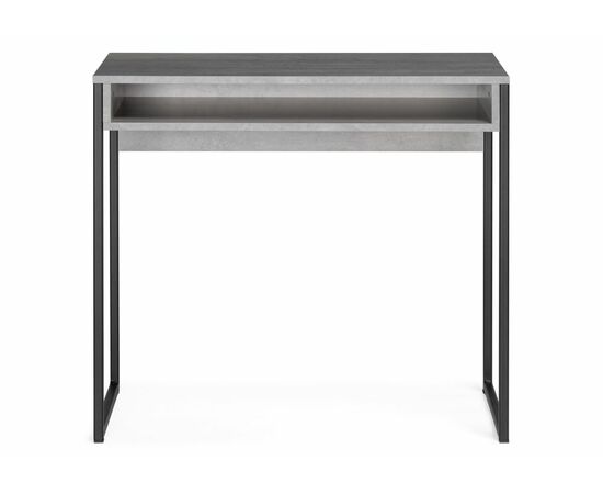 Стол Лео Лофт бетон / матовый черный, изображение 2 | Интернет магазин мебели и декора LifeDekor