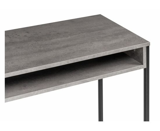 Стол Лео Лофт бетон / матовый черный, изображение 4 | Интернет магазин мебели и декора LifeDekor