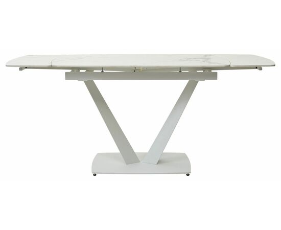 Стол ALATRI 120 GLOSS STATUARIO WHITE SINTERED STONE / WHITE М-City, изображение 4 | Интернет магазин мебели и декора LifeDekor