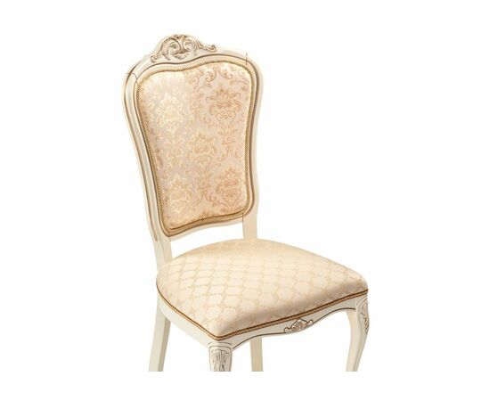 Стул деревянный Руджеро патина золото / бежевый комби, изображение 5 | Интернет магазин мебели и декора LifeDekor