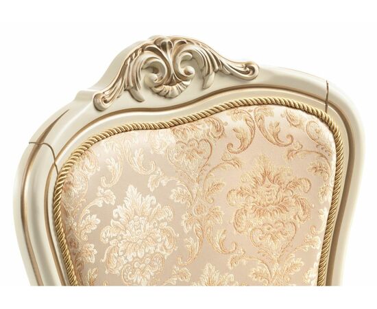 Стул деревянный Руджеро патина золото / бежевый комби, изображение 6 | Интернет магазин мебели и декора LifeDekor