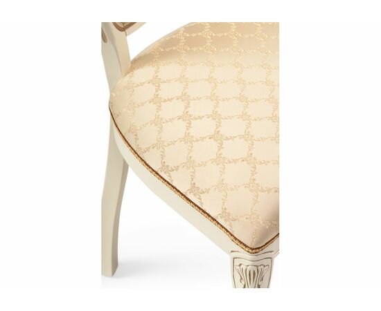 Стул деревянный Руджеро патина золото / бежевый комби, изображение 7 | Интернет магазин мебели и декора LifeDekor
