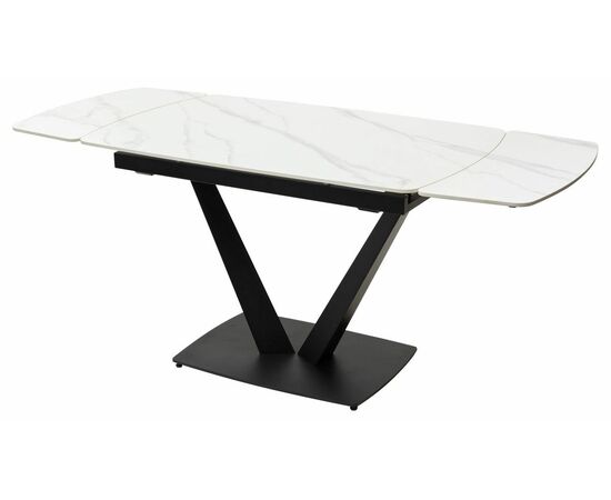 Стол ALATRI 120 MATT WHITE MARBLE SINTERED STONE / BLACK М-City, изображение 10 | Интернет магазин мебели и декора LifeDekor