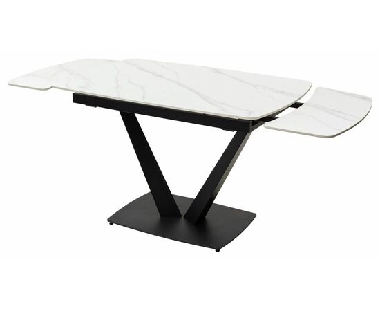 Стол ALATRI 120 MATT WHITE MARBLE SINTERED STONE / BLACK М-City, изображение 9 | Интернет магазин мебели и декора LifeDekor