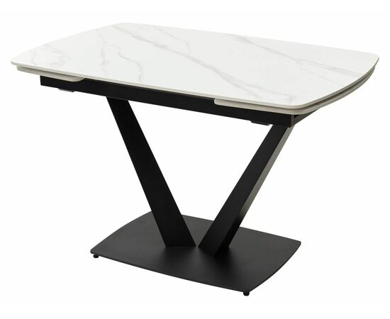 Стол ALATRI 120 MATT WHITE MARBLE SINTERED STONE / BLACK М-City, изображение 7 | Интернет магазин мебели и декора LifeDekor