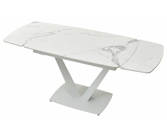 Стол ALATRI 120 GLOSS STATUARIO WHITE SINTERED STONE / WHITE М-City, изображение 6 | Интернет магазин мебели и декора LifeDekor