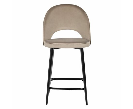 Стул полубарный Leo латте с жаккардом, поворотный механизм, изображение 3 | Интернет магазин мебели и декора LifeDekor