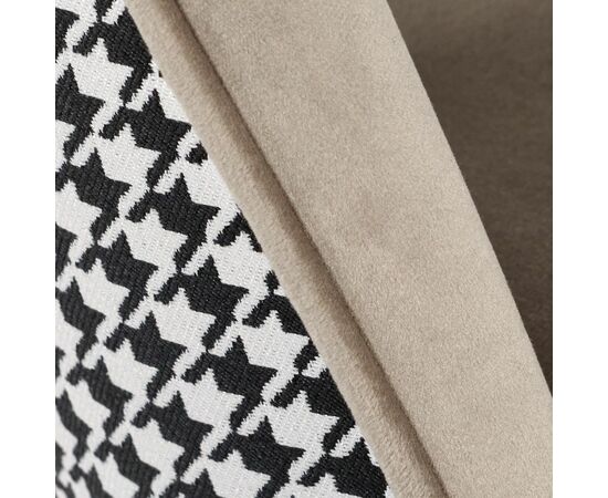 Стул полубарный Leo латте с жаккардом, поворотный механизм, изображение 6 | Интернет магазин мебели и декора LifeDekor