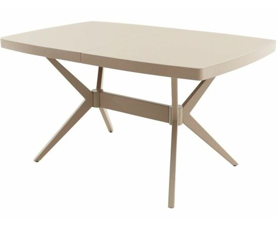 Стол «Оскар» 2м GLASS 140x90, стекло капучино, изображение 2 | Интернет магазин мебели и декора LifeDekor