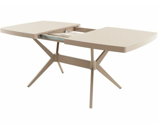 Стол «Оскар» 2м GLASS 140x90, стекло капучино, изображение 3 | Интернет магазин мебели и декора LifeDekor