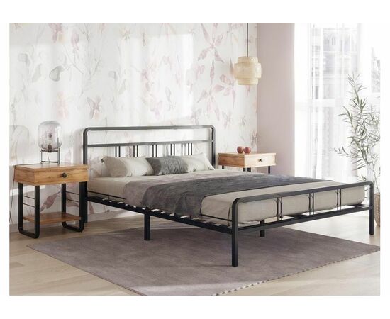 Кровать Рейк 160х200 черная | Интернет магазин мебели и декора LifeDekor