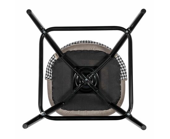 Стул полубарный Leo латте с жаккардом, поворотный механизм, изображение 10 | Интернет магазин мебели и декора LifeDekor